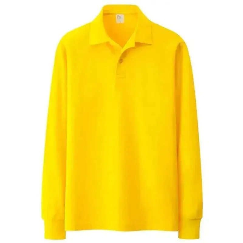 Autumn Solid Men Polos Shirts