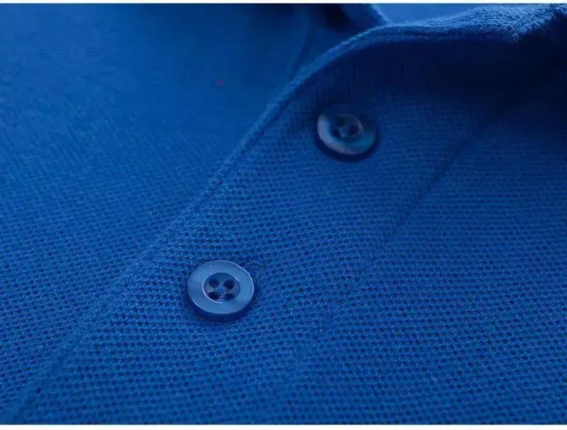 Autumn Solid Men Polos Shirts