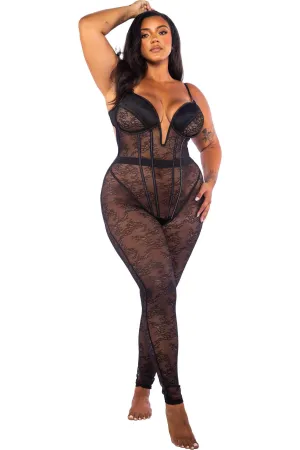 Belle Noir Catsuit