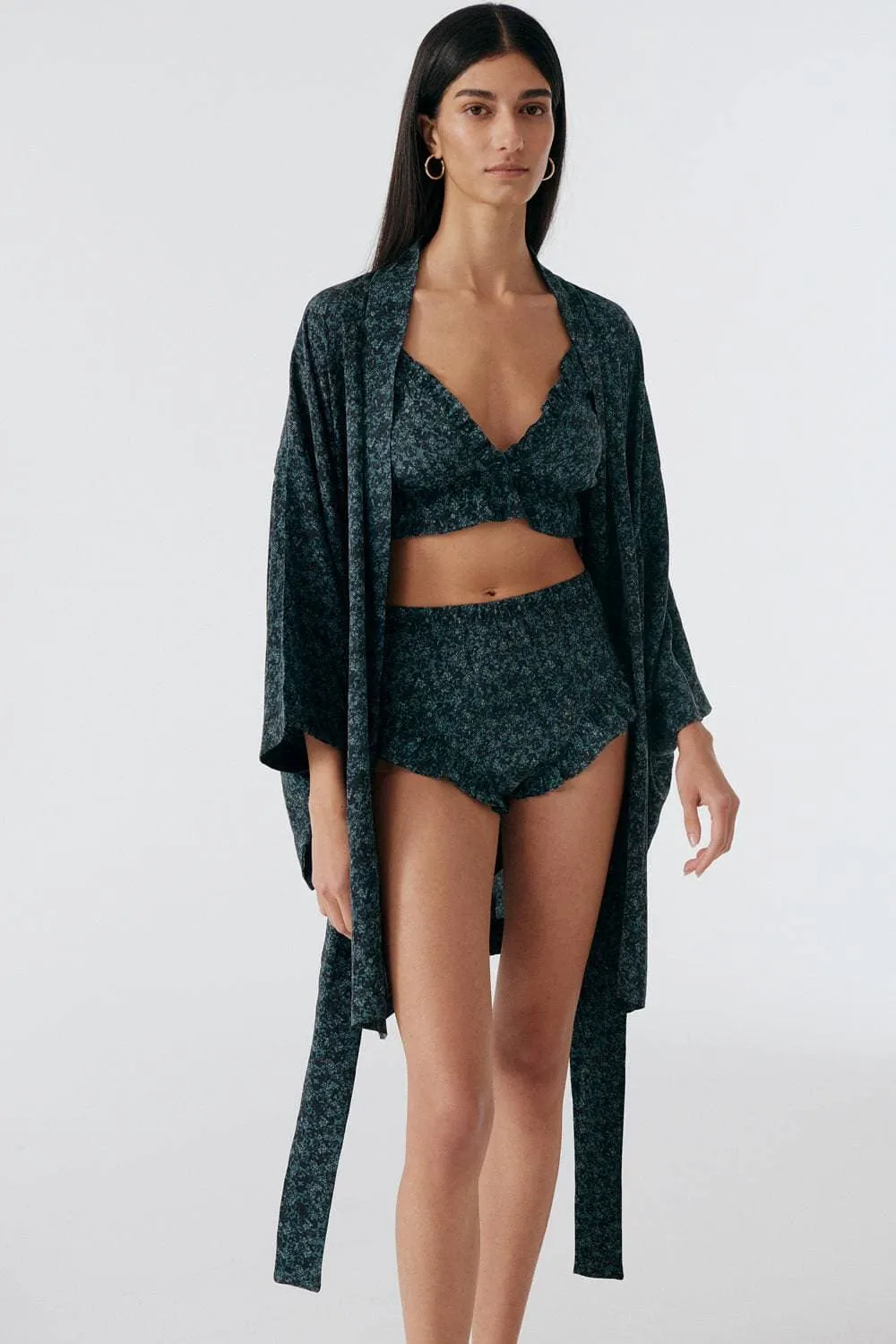 Botanist Silk Ruffled Shorts. Size S (UK 8-10)