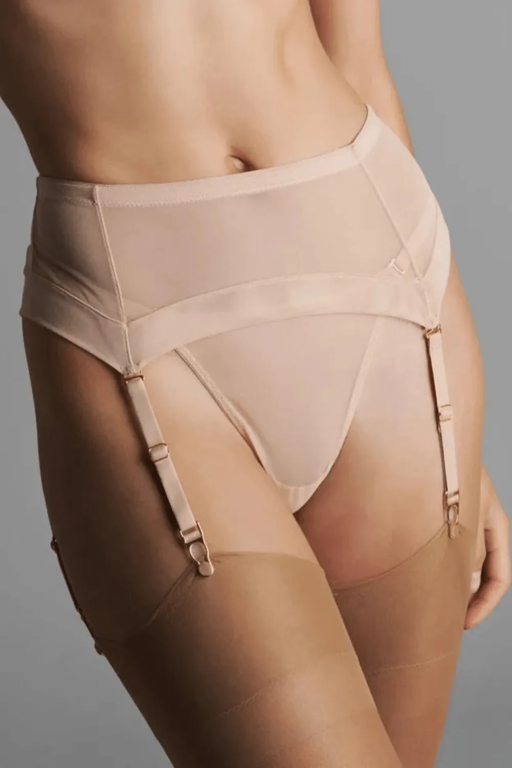 Corps  Corps Suspender Belt Vanilla/Neon Green