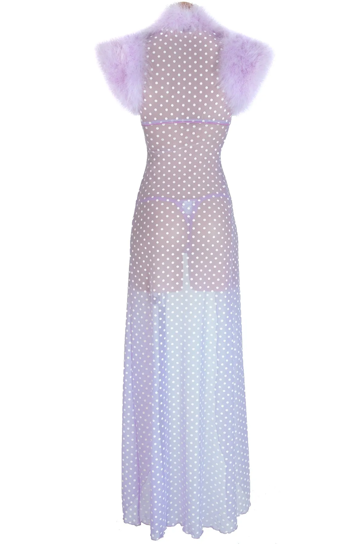 Crme Chantilly Fleur Long Robe