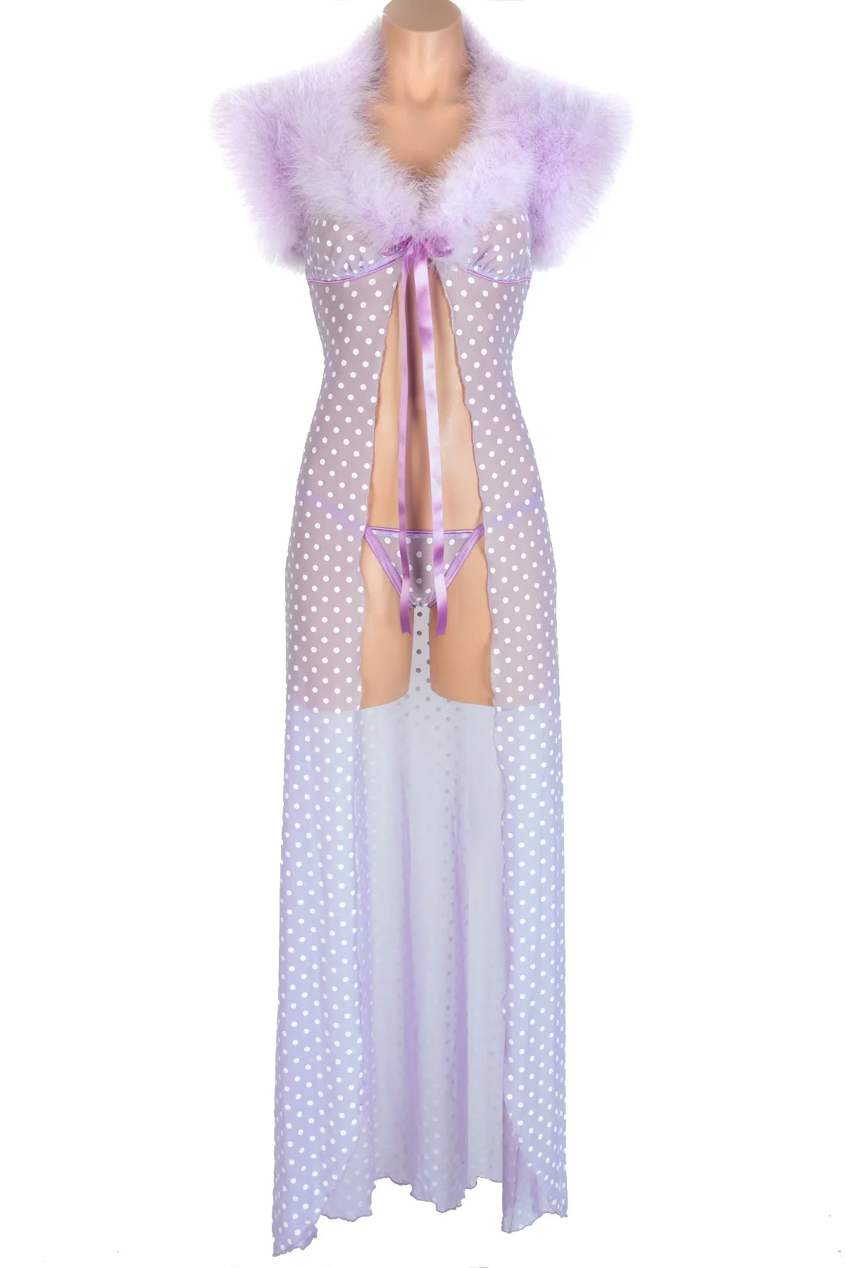 Crme Chantilly Fleur Long Robe
