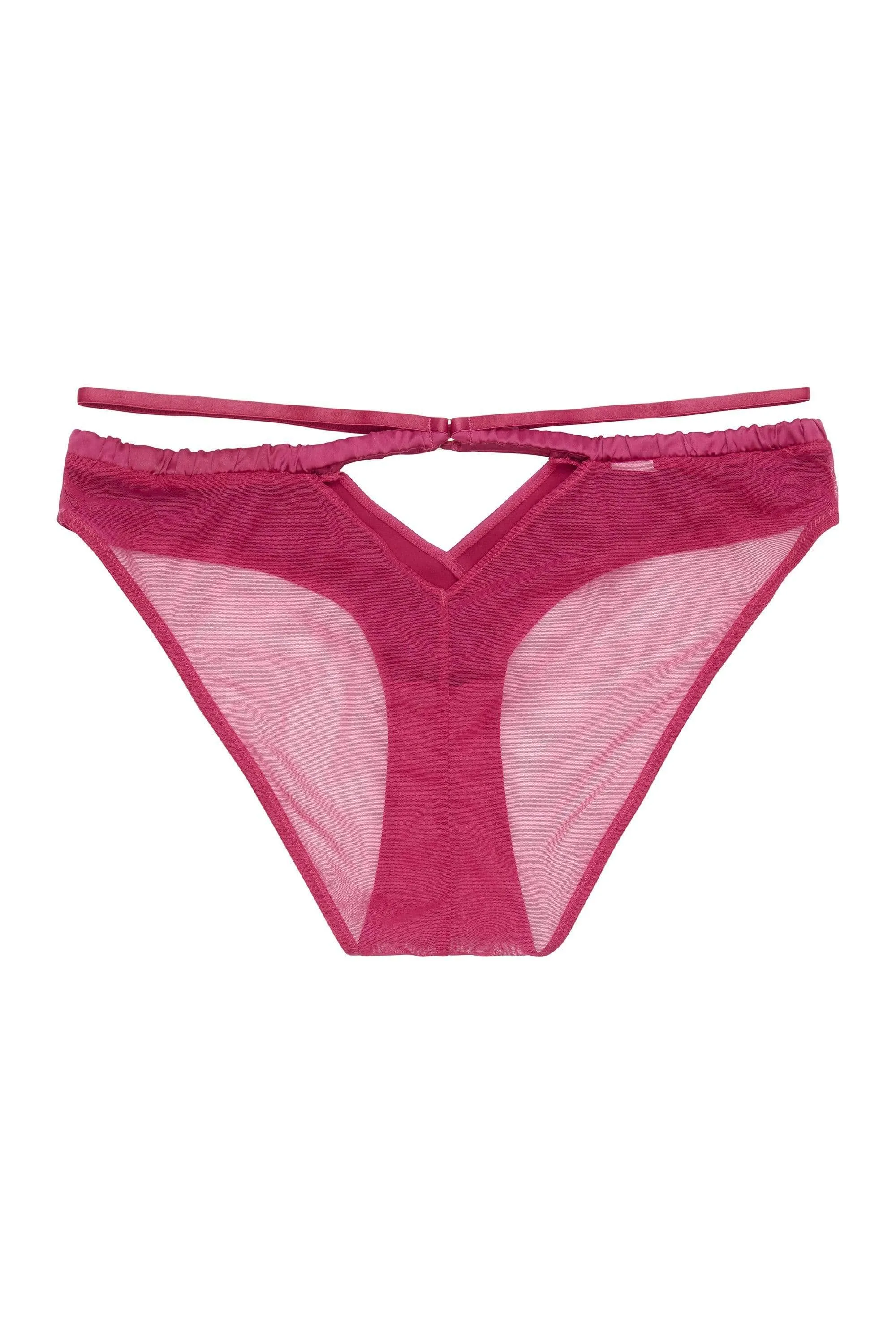 Dani Magenta Strappy Satin Brief