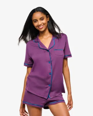 Ensemble Pyjama Haut  Manches Courtes Et Boxer