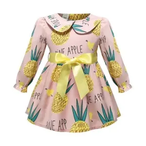 Girls Dress With A Bow. Baby Dress