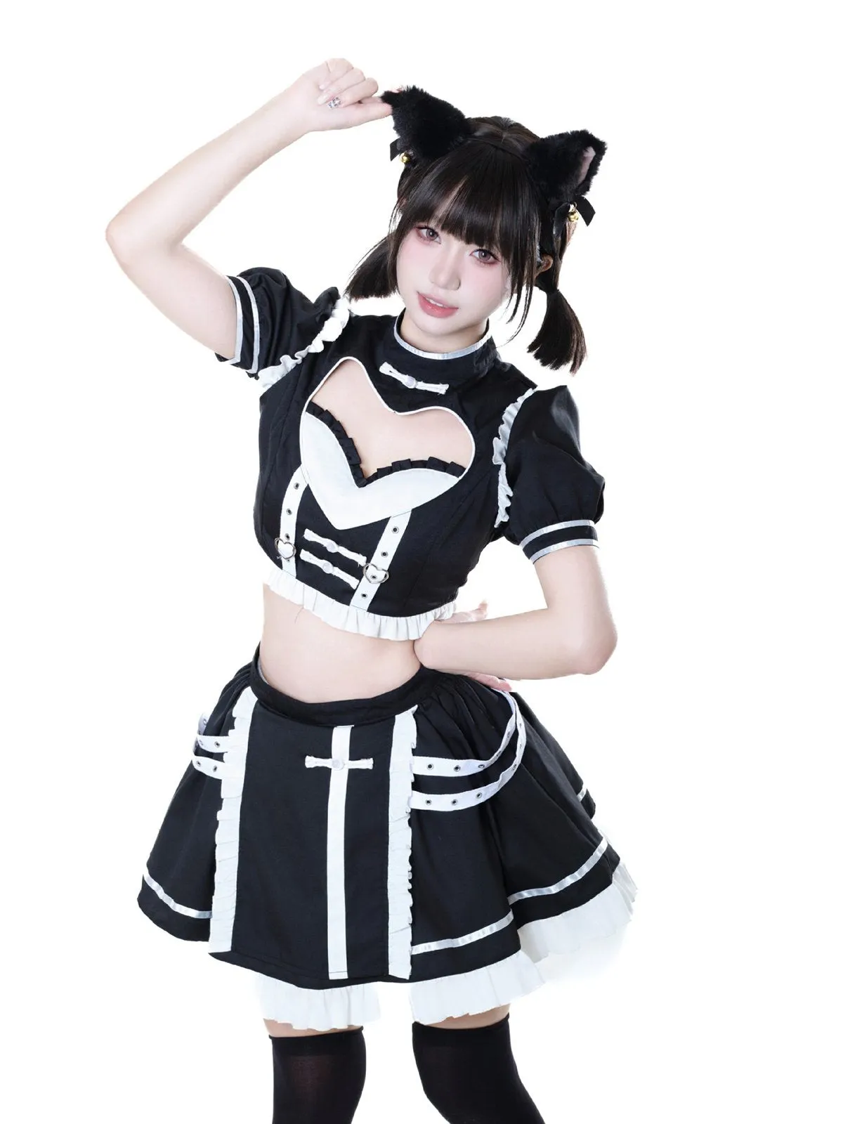 Kawaii Maid Top and Skirt Set
