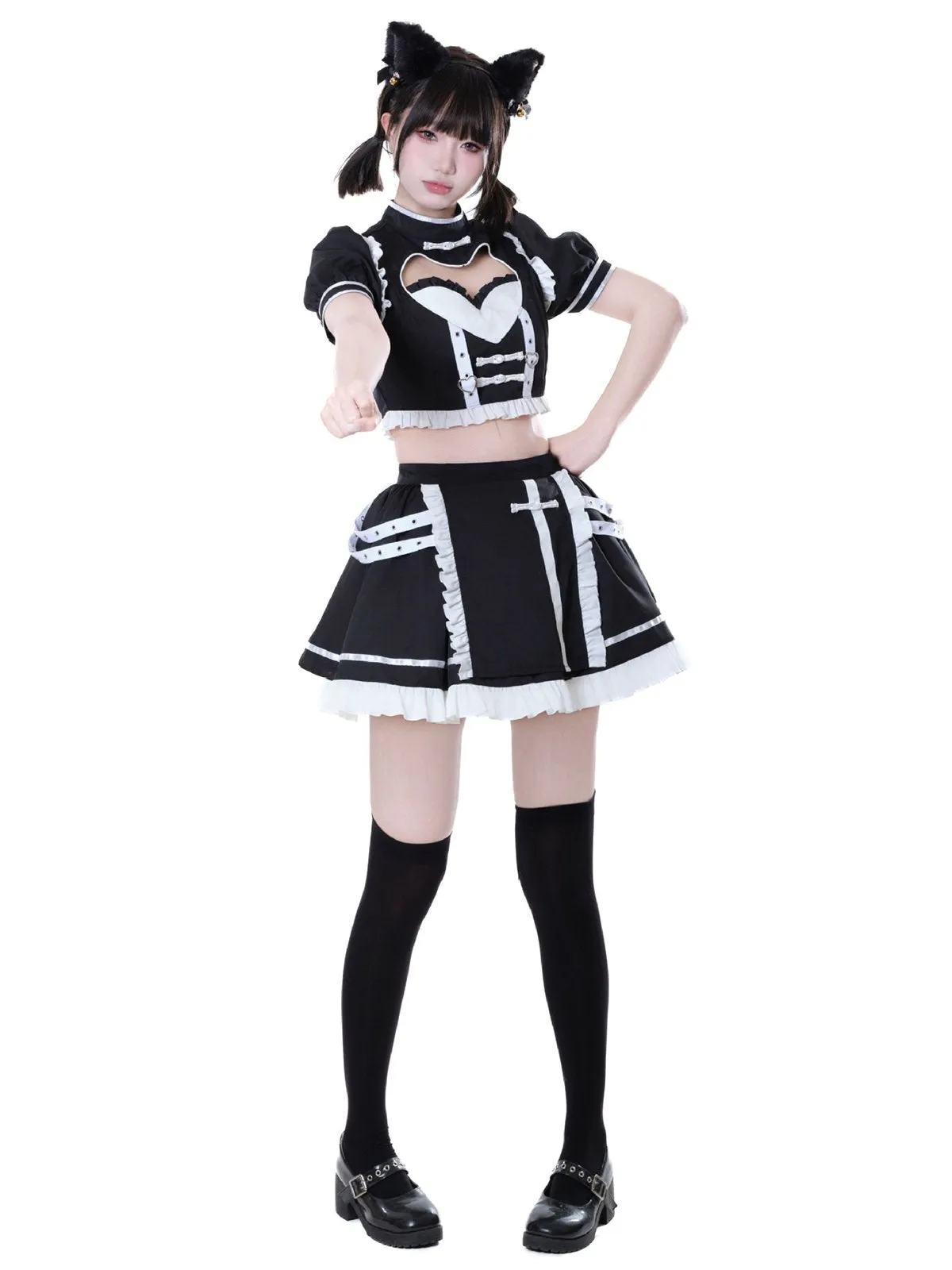 Kawaii Maid Top and Skirt Set