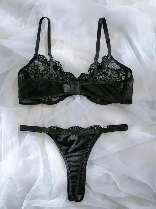 Low Waist Ladies Lingerie Set