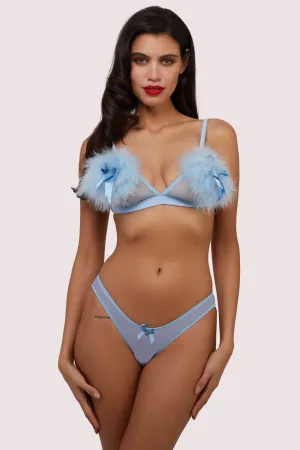 Lulu Baby Blue Diamant Marabou Set