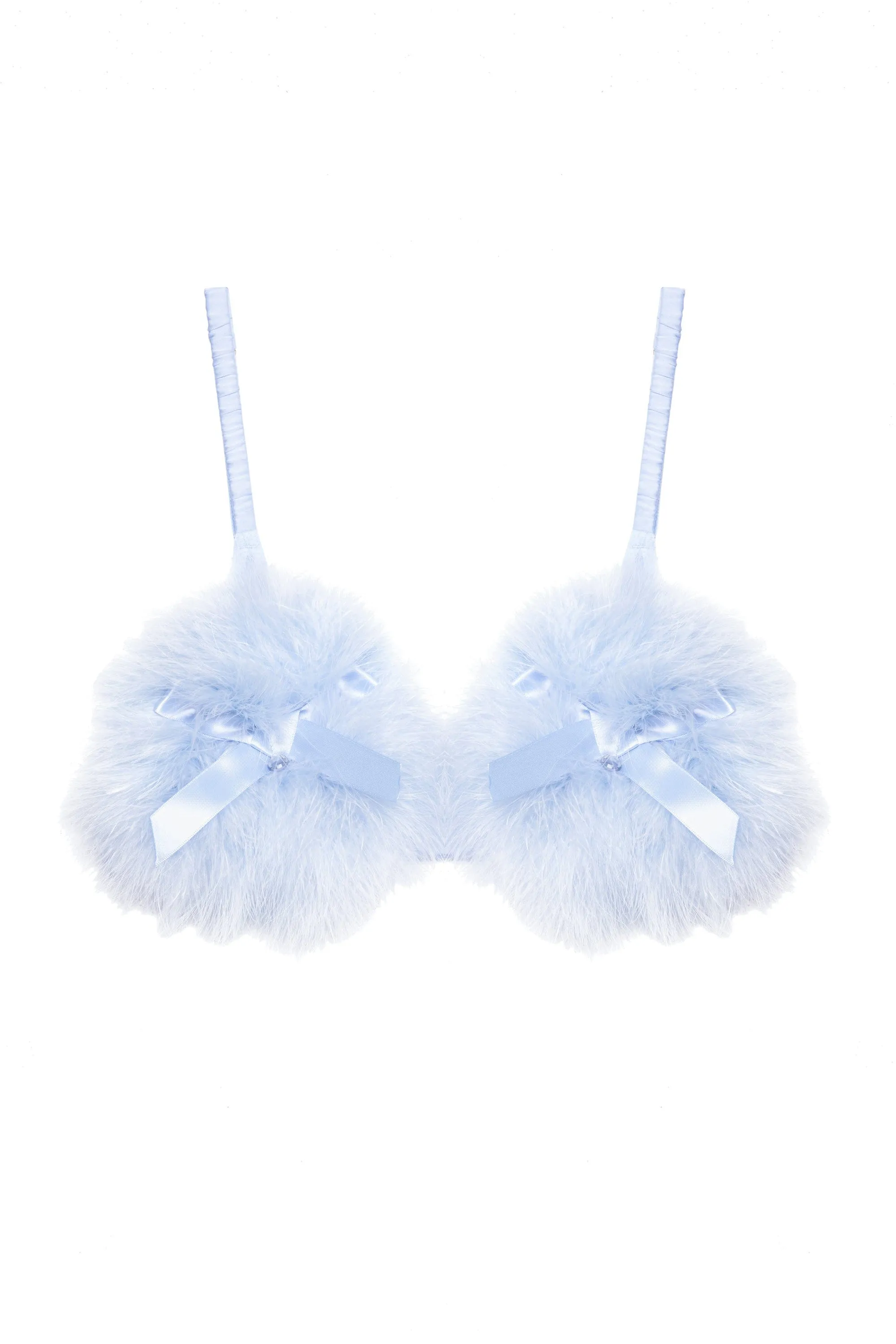 Lulu Baby Blue Diamant Marabou Set