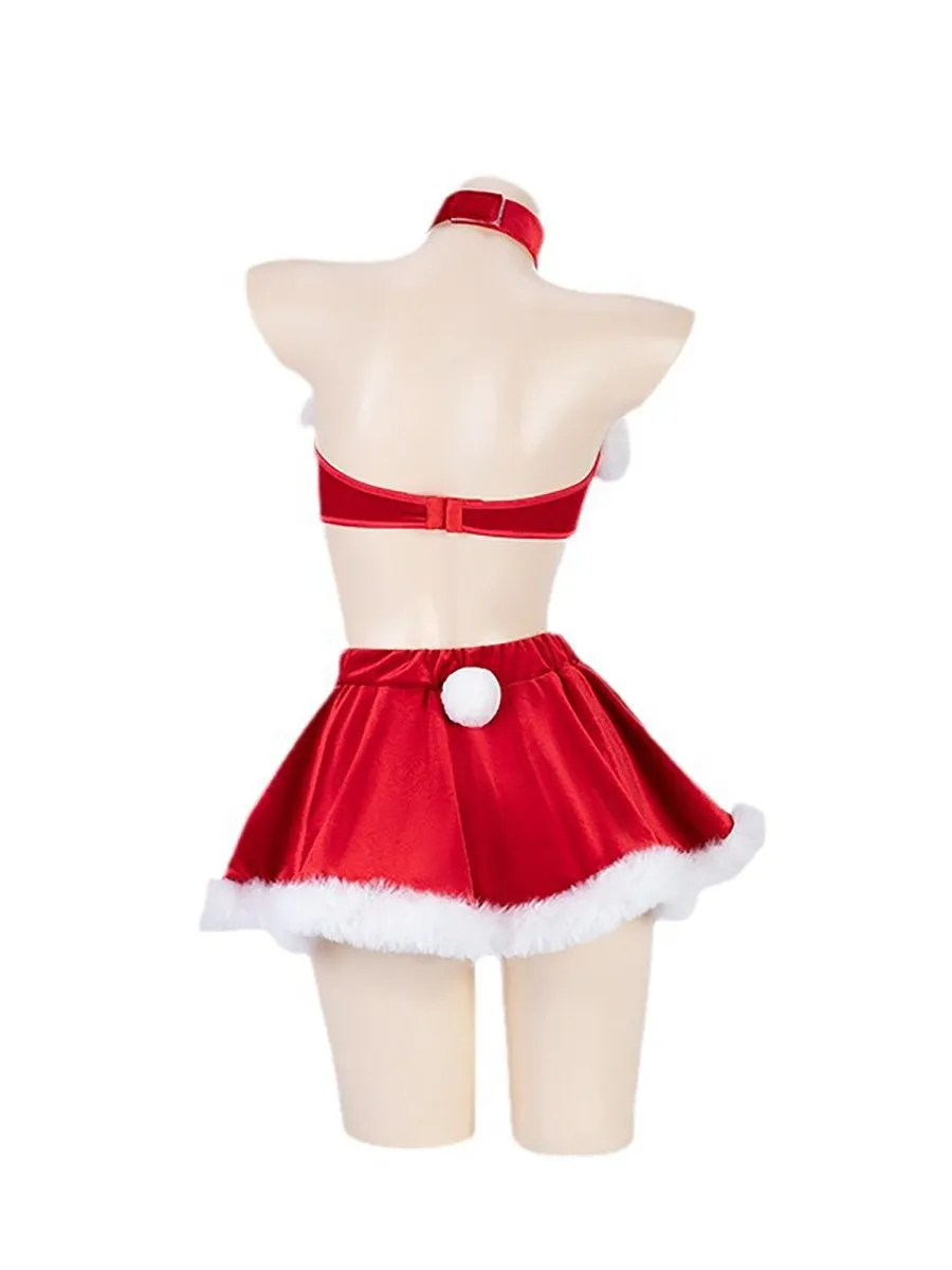 Red Velvet Xmas Skirt Set