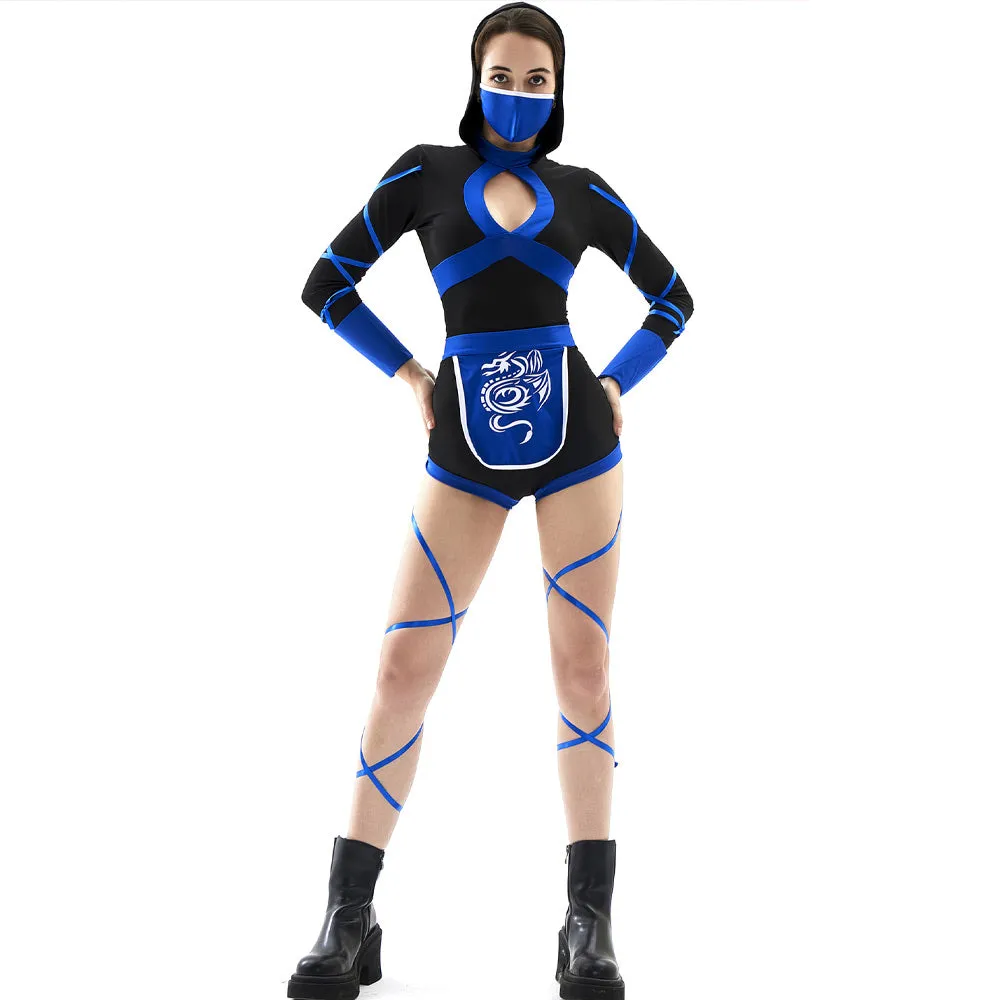 Sexy Ninja Costume Japanese Ninja Cosplay Lingerie Adult Ninja Warrior Romper Outfits