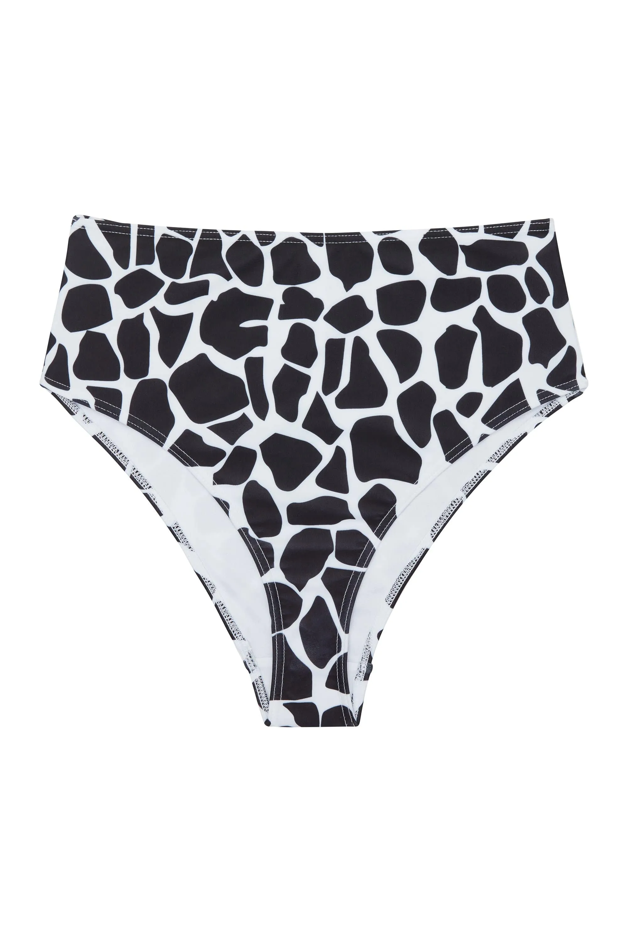 White Eco Giraffe High Waist Brief