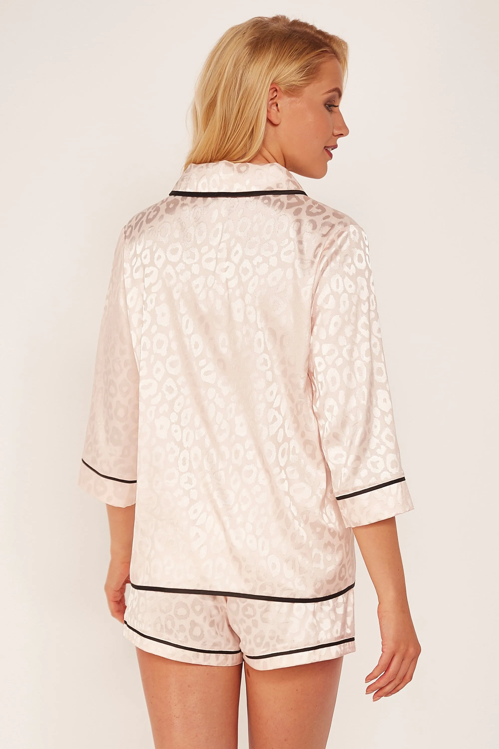 Wolf & Whistle Tracey Pink Leopard PJ Set